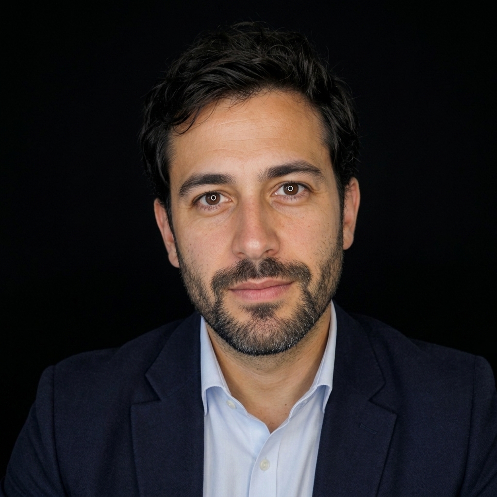Studio-style AI headshot